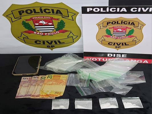 Porções e embalagens foram apreendidas pela DISE