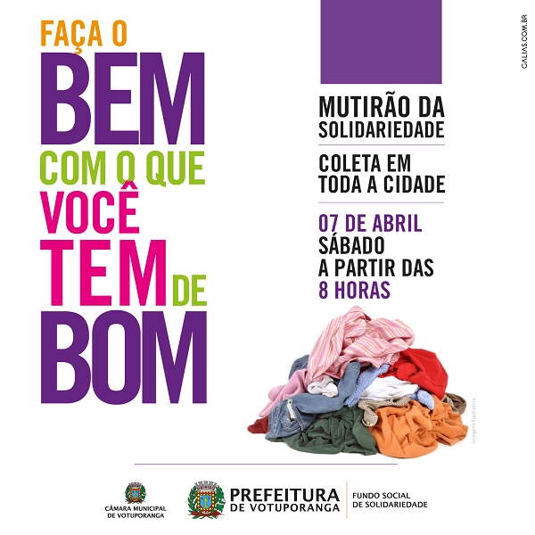 ARRASTÃO DA SOLIDARIEDADE NESTE SÁBADO