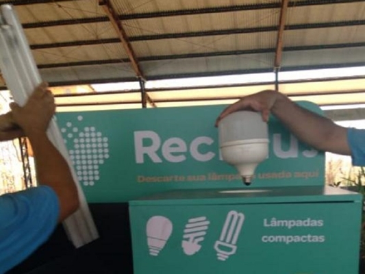 Lâmpadas velhas de Votuporanga têm destinação 