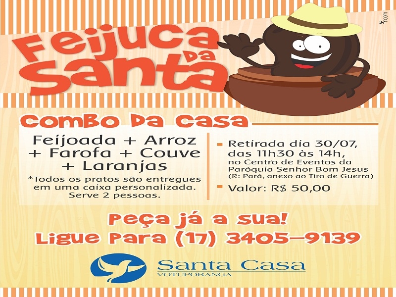 Moradora organiza feijoada para Santa Casa