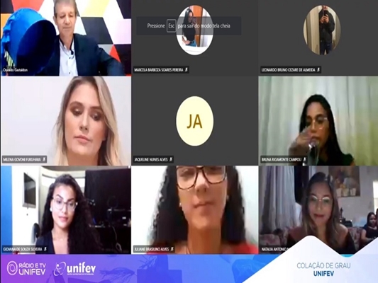 Colação de Grau: UNIFEV realiza cerimônias on-line