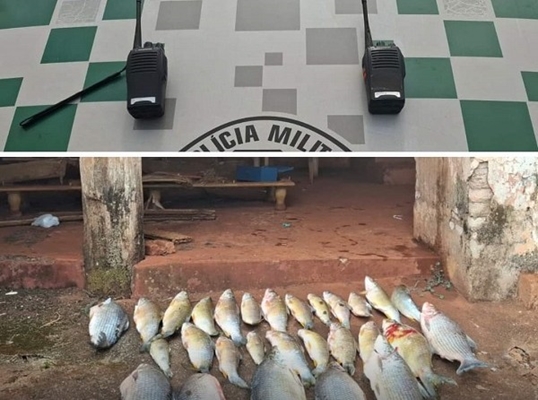 Polícia Ambiental flagra homem e adolescentes em pesca irregular 