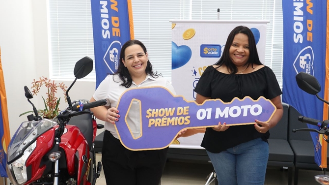 Mais uma moradora de Votuporanga ganha moto do HB