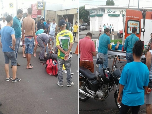 Pedestre quebra a perna em atropelamento no Pozzobon