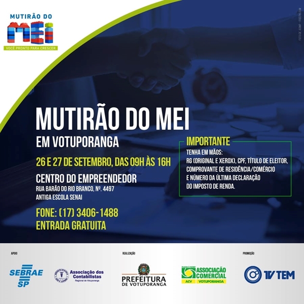 COMEÇA O MUTIRÃO DO MEI 