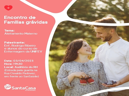 Aleitamento materno é tema de encontro de ´famílias grávidas´