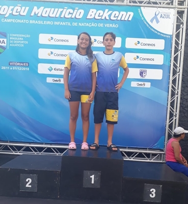  Amanda de Jesus Sousa e Heitor Napolitano Reis Fonseca disputaram o Campeonato Brasileiro