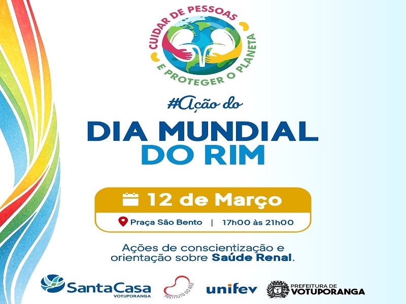 DIA DO RIM - ação de saúde na Praça São Bento