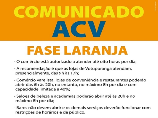 Comércio das 9 às 17 horas a partir de segunda-feira