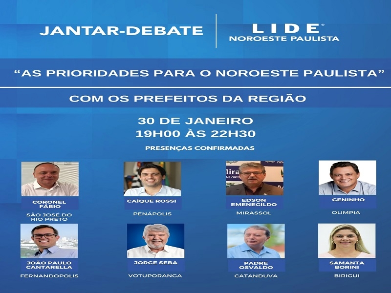 LIDE Noroeste Paulista tem encontro com prefeitos eleitos 