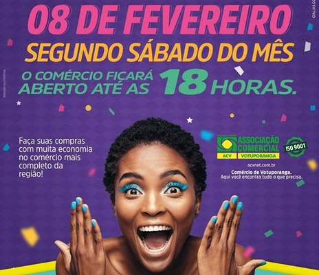 Aproveita pra comprar no sábado à tarde