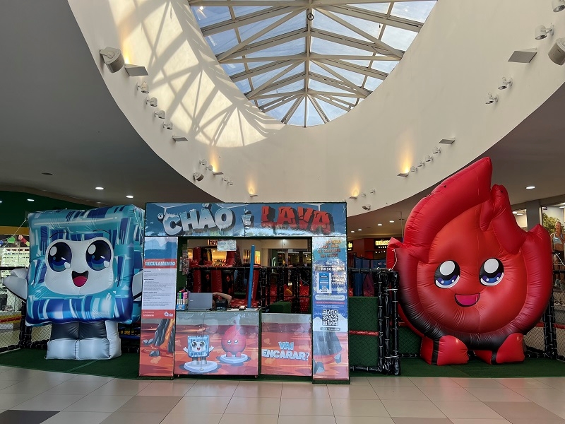 Shopping Cidade Norte traz parque “O Chão é Lava”