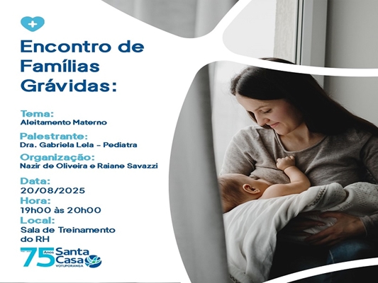 Encontro de Famílias Grávidas com foco no aleitamento materno