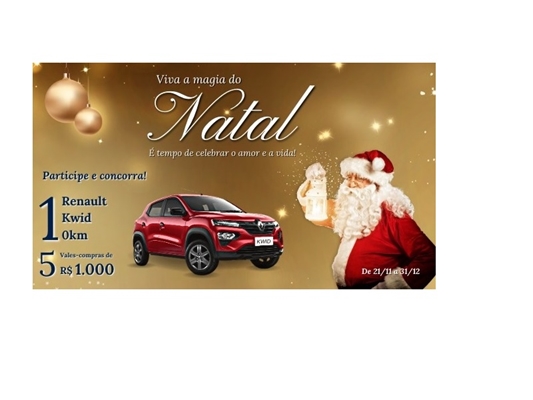 Chegada do Papai Noel abre comércio à noite dia 12