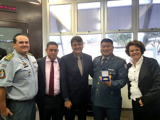 CAPITÃO TAKEBE RECEBE HOMENAGEM EM FERNANDÓPOLIS