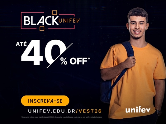 Unifev lança novembro Black com descontos exclusivos 