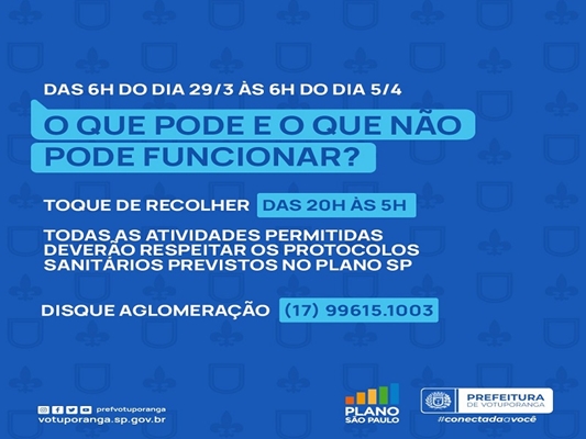 RESTRIÇÃO: Confira o que pode e o que não pode 