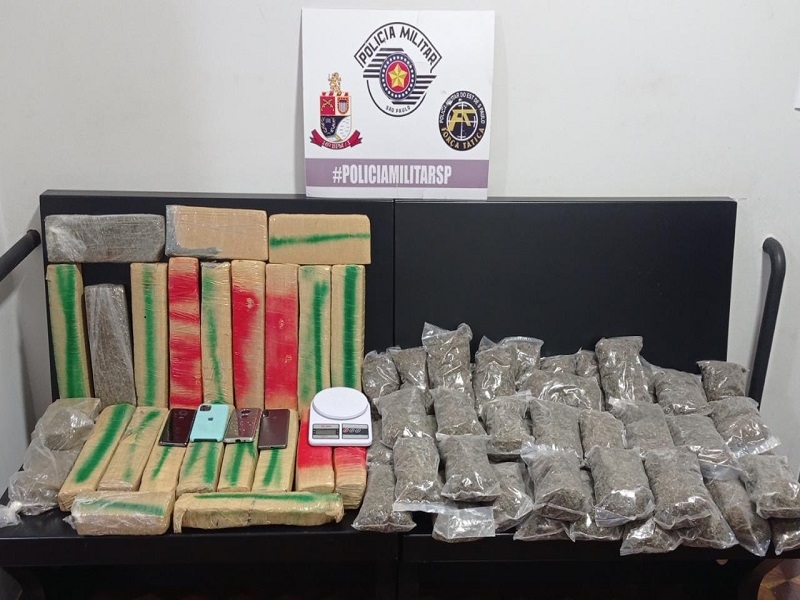 Polícia Militar prende traficantes com supermaconha 