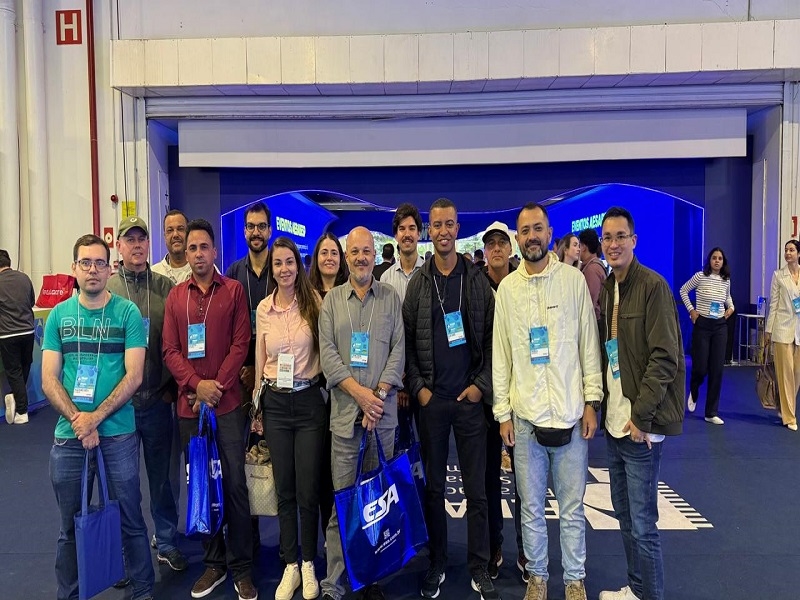 Comitiva da Saev Ambiental participa da Fenasan em SP