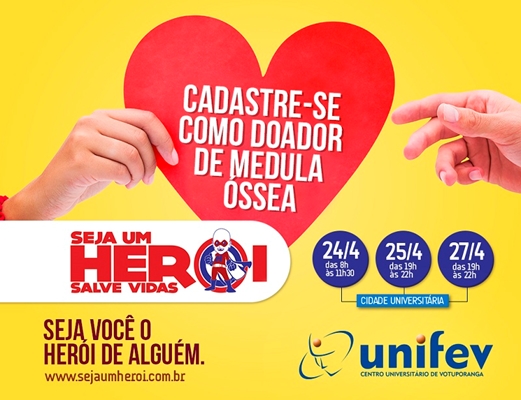 UNIFEV sedia 2ª etapa da campanha em prol da doação de medula óssea
