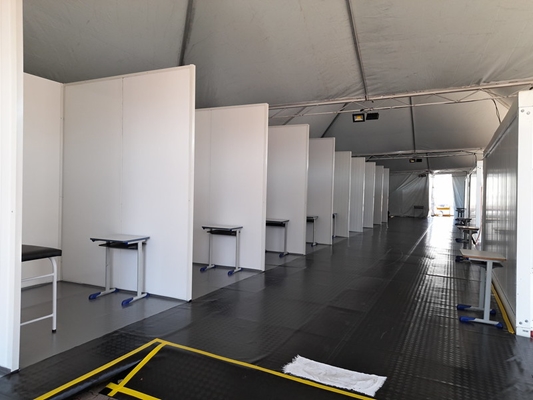Começa o atendimento nos containers da UPA