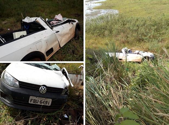 MOTORISTA MORRE EM CAPOTAMENTO PERTO DE INDIAPORÃ
