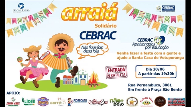 Arraiá Solidário em prol da Santa Casa de Votuporanga