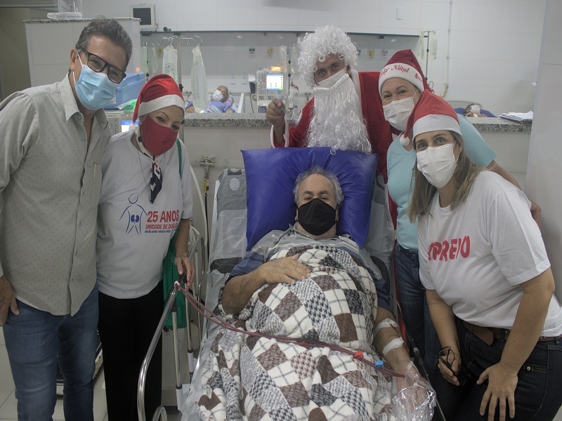 Aprevo faz o Natal na Unidade de Diálise