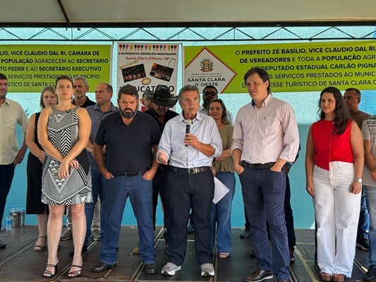 Carlão participa da inauguração de creche em Santa Clara D’Oeste