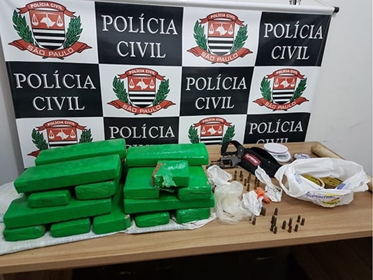 Droga apreendida durante aperação policial no mês passado