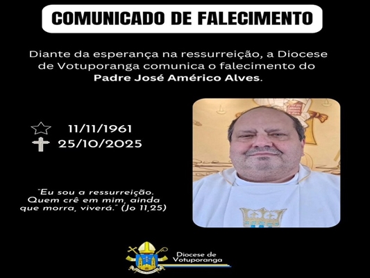 Morre o Padre José Américo de Votuporanga 