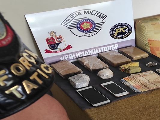 Força Tática de Votuporanga prende casal traficante de maconha