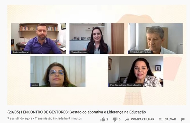 Encontro online do sistema UNIFEV de ensino