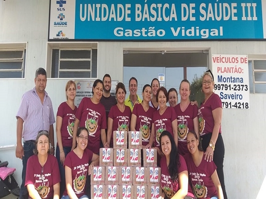 GASTÃO VIDIGAL ARRECADA LEITE PRA SANTA CASA