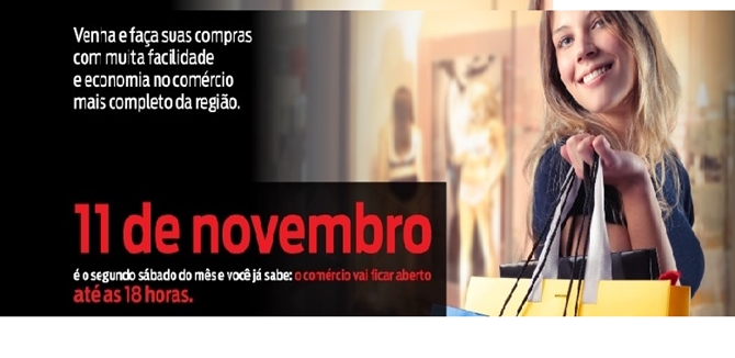 COMÉRCIO DE VOTUPORANGA ABERTO À TARDE NESTE SÁBADO 