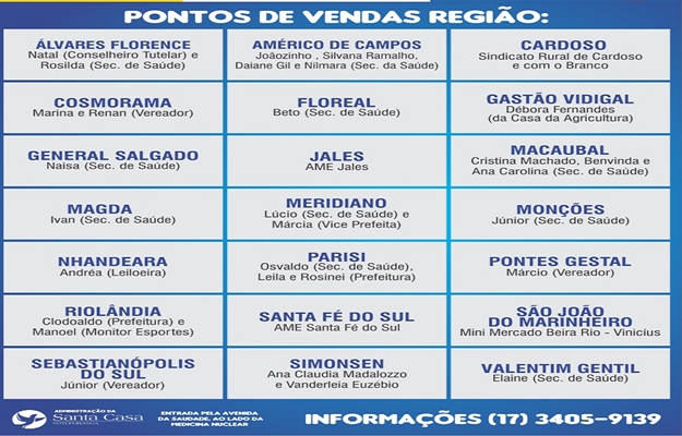 SHOW DE PRÊMIOS DA SANTA CASA ESTÁ EM MAIS 2 SUPERMERCADOS