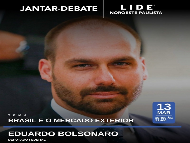 LIDE Noroeste traz Eduardo Bolsonaro a encontro