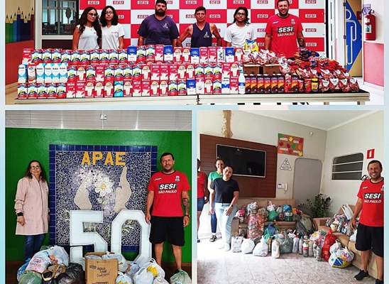 Escola SESI arrecada alimentos em ação solidária 