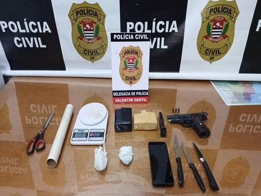 Polícia Civil prende homem com droga e arma