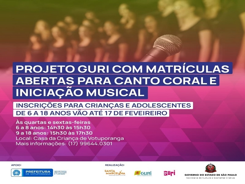 Projeto Guri: Canto Coral e Iniciação Musical