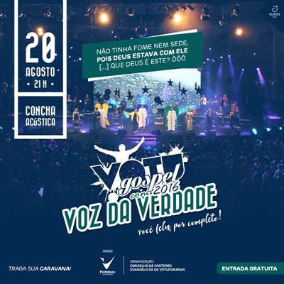 Votugospel traz banda Voz da Verdade na Concha Acústica de Votuporanga