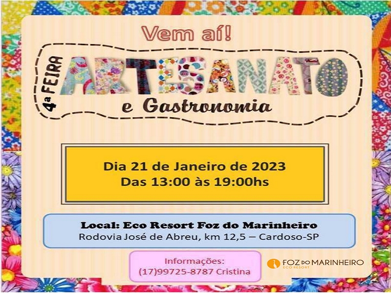 Foz do Marinheiro tem feira de Artesanato do Comtur de Cardoso