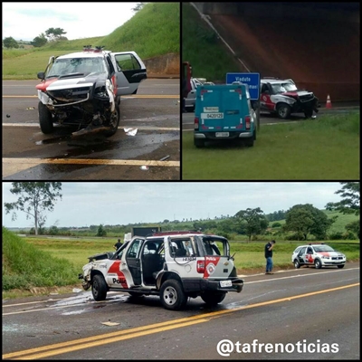 Viatura da PM de escolta capota e fere gravemente policial na região