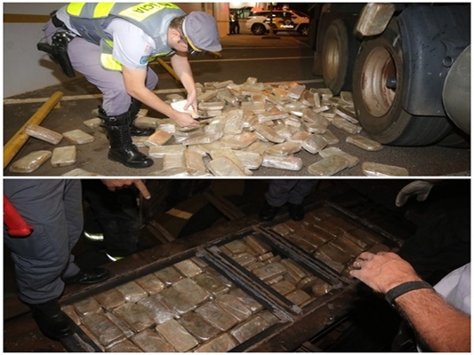 CARRETA DE FERNANDÓPOLIS LOTADA DE DROGA É APREENDIDA