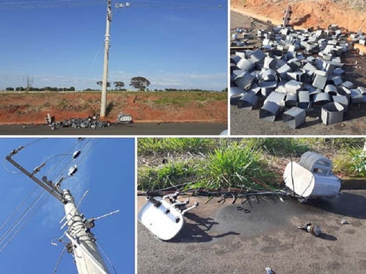 Ladrões furtam transformadores da rede de energia 