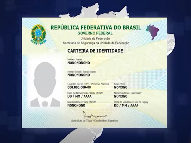 Modelo do documento que substitui o RG