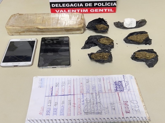 Drogas e objetos apreendidos