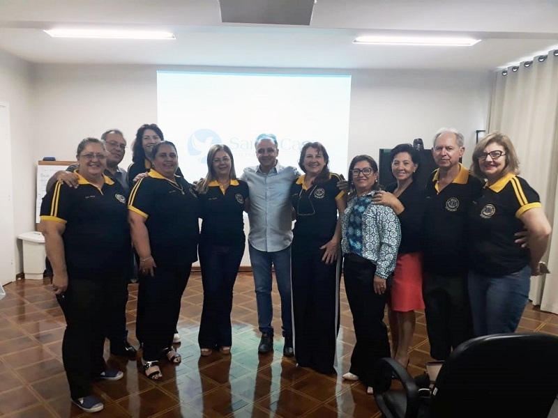 LIONS CLUBE VISITA SANTA CASA 