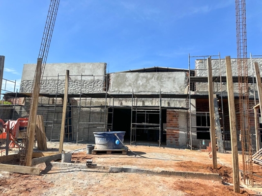 Obra do Consultório Dr. Ruy Pedroso atinge 65% 