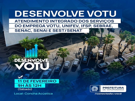 Desenvolve Votu: diversos serviços na Concha Acústica 